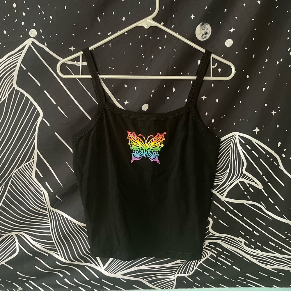 Delia’s DollsKill Black Butterfly Tank